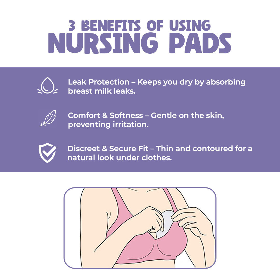 12 Pcs Disposable Nursing Pads – Ultra-Soft & Leakproof