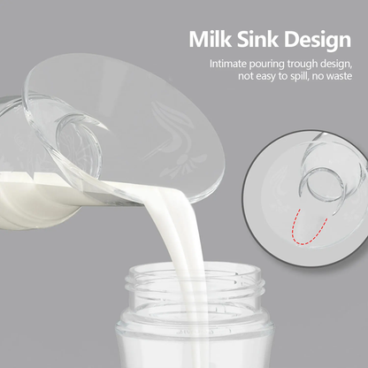 Silicone Manual Breast Pump Milk Collector with lid