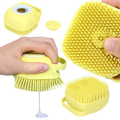 Mibabe Silicone Bath Exfoliator Brush Body Shower Brush With Soap, Shampoo And Gel Dispenser Body Brush Body Scrubber Brush Bath Body Shower - Nakson