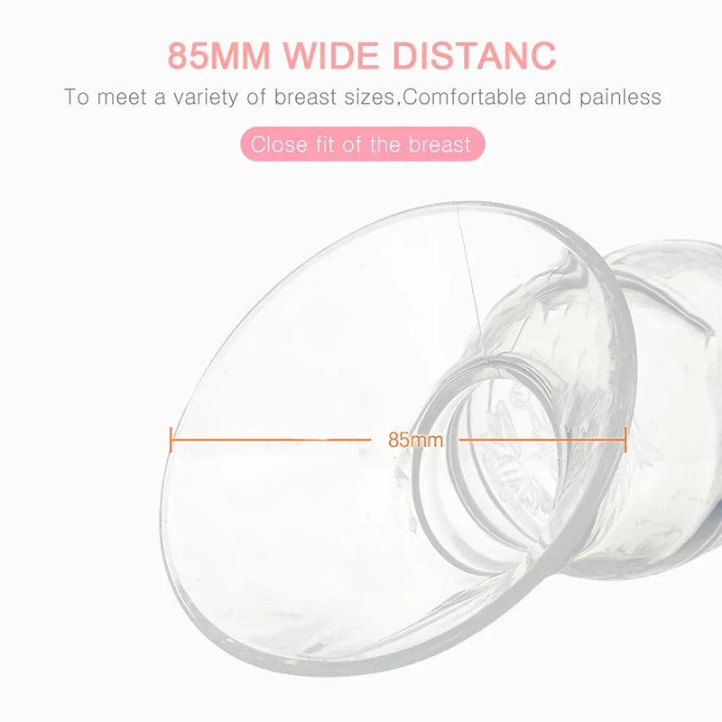 Silicone Manual Breast Pump Milk Collector with lid