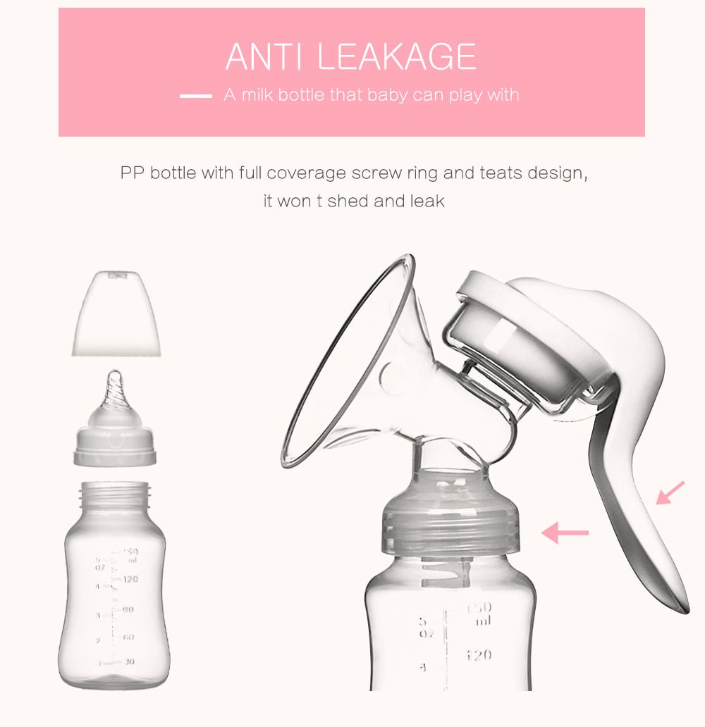 Nakson's Ergonomic Manual Breast Pump - Safe, Portable, and Eco-Friendly.