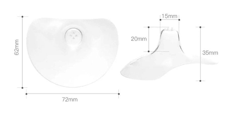 Nipple Cope - Protector Ultra Thin & Soft Semi cricle Shape Deepsea Life Sciences.