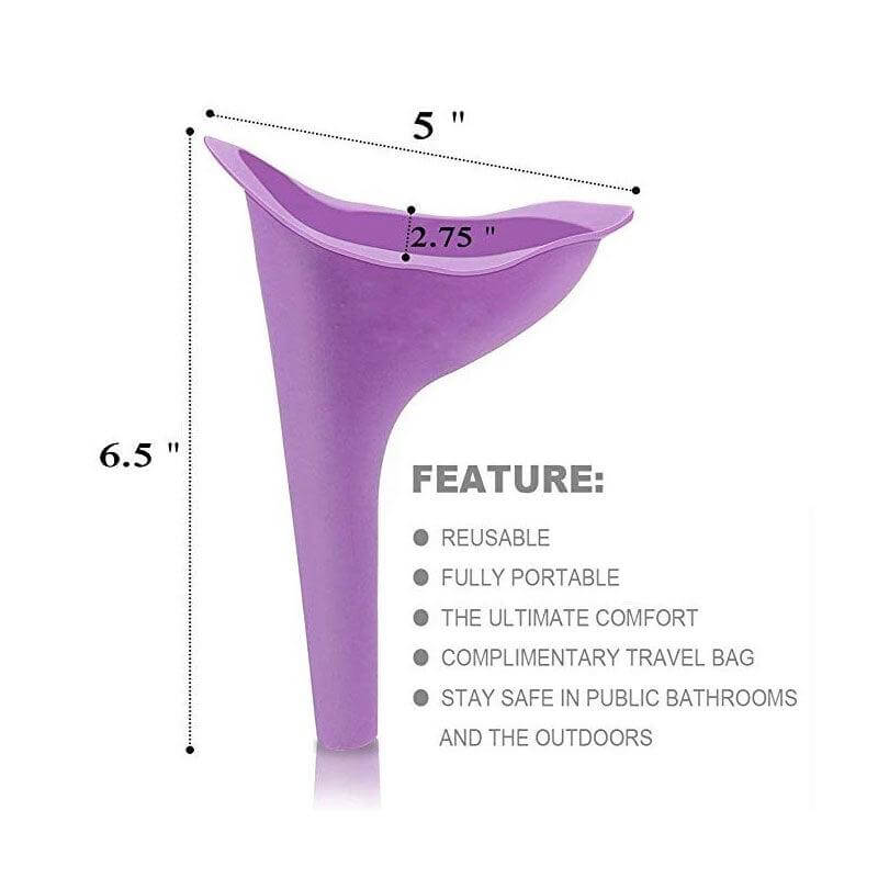 Urination device portable High Quality outdoor travel urinal funnel for women PeeComfort Deepsea Life Sciences.