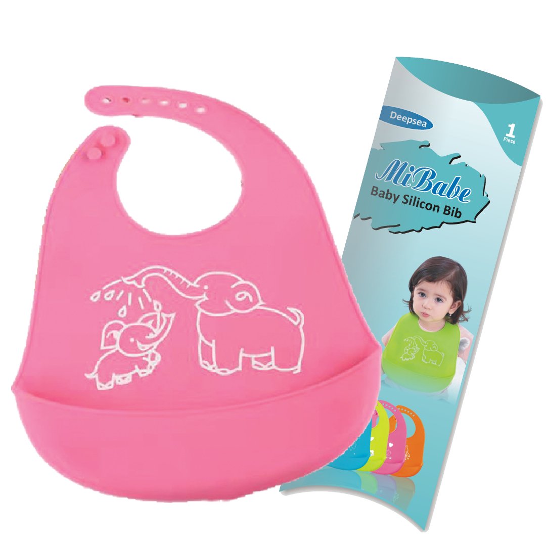 Waterproof Reusable Colorful Soft Baby Silica Gel Bib/Food Grade Silicone Bib For Babies