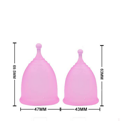 Imported Menstrual Cup Black Small Large Silicone Cups / Period Cup Silicone Feminine Care Female Fairy Hygiene