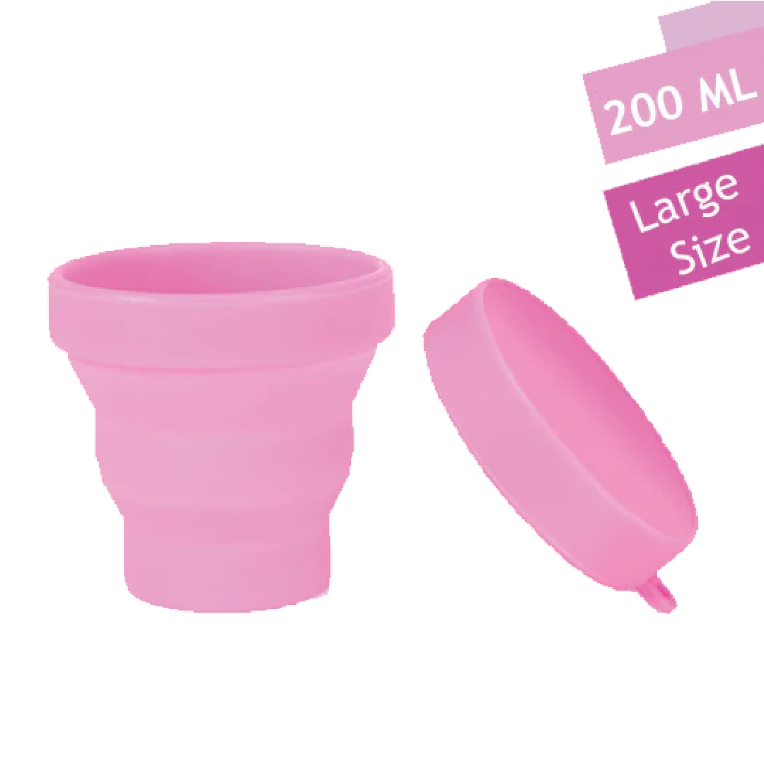 Collapsible/ Foldable Sterlizer Cup Microwavable Stationary, Makeup Brush Or Menstrual Period Cups Holder Carry Case BPA Free