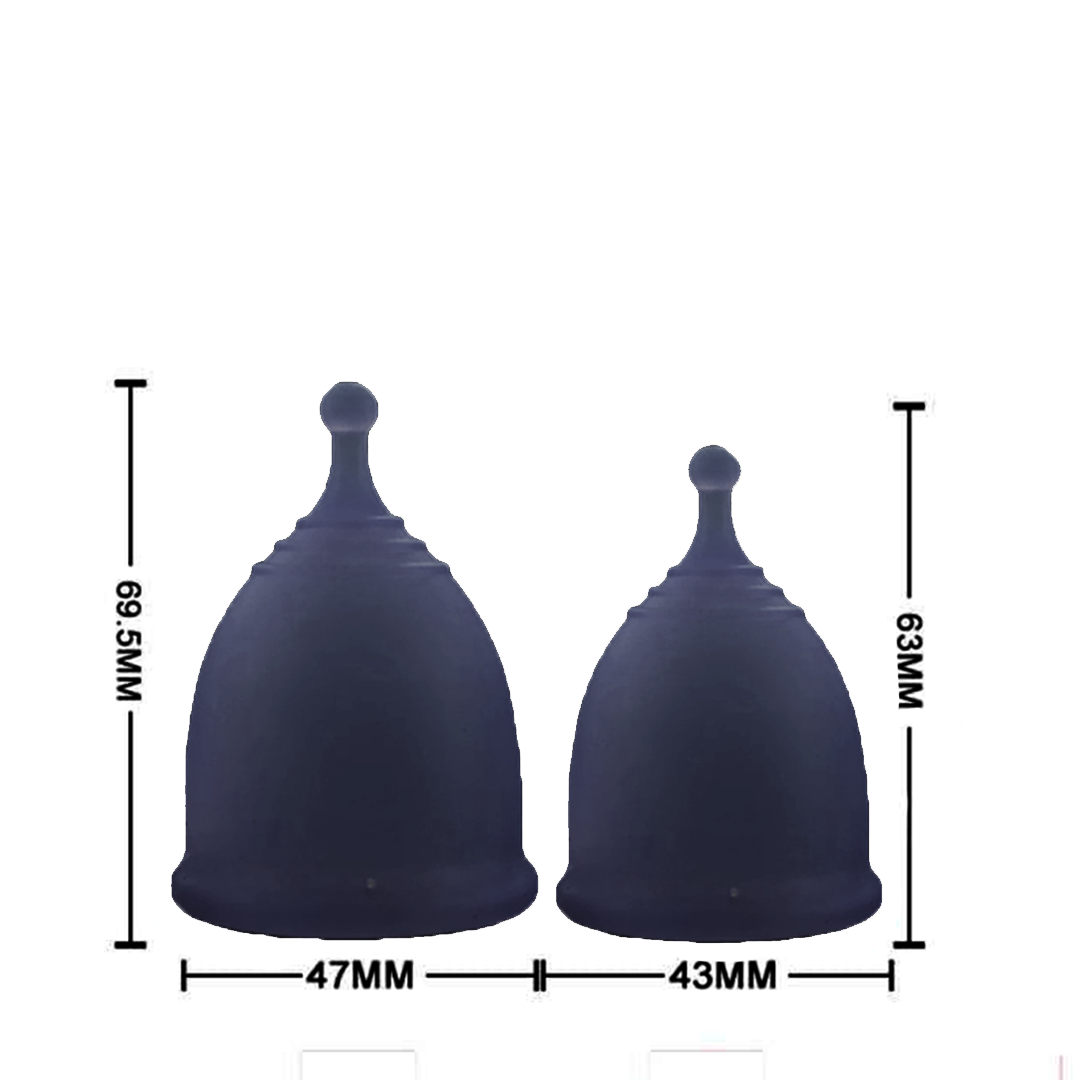 Imported Menstrual Cup Black Small Large Silicone Cups / Period Cup Silicone Feminine Care Female Fairy Hygiene