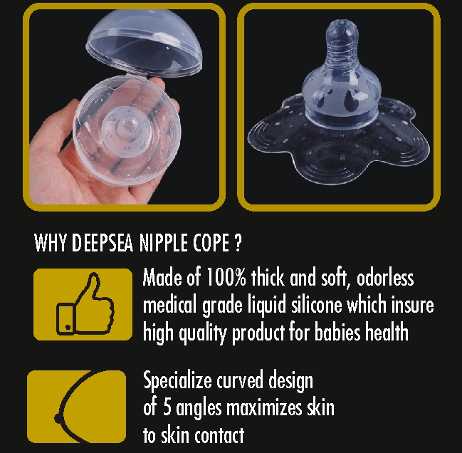 Nipple Cope - Double Layer Protector Extra Long & Thick Deepsea Life Sciences - Nakson