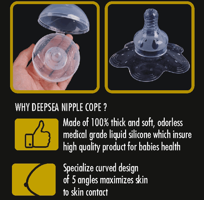Nipple Cope - Double Layer Protector Extra Long & Thick Deepsea Life Sciences - Nakson