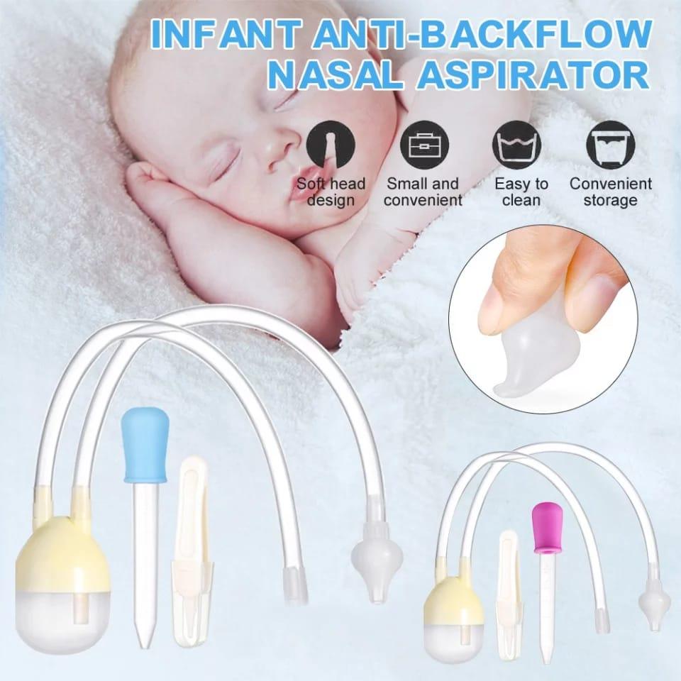 Nursing & Nose Nasal Suction Cleaner Vacuum Device, Baby Aspirator Flu Protections, Mucus Remover For Infants Newborn Toddler - Nakson